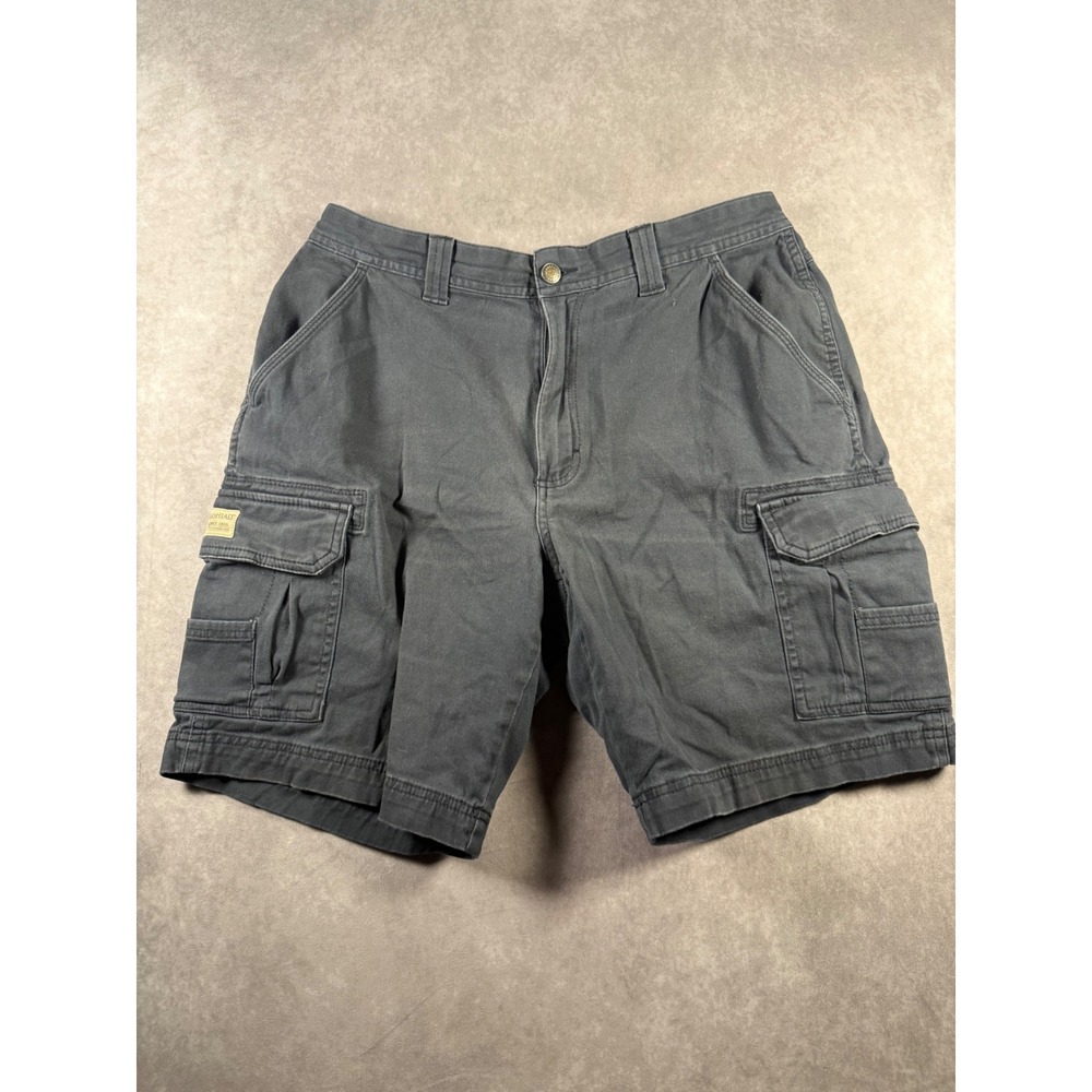 RedHead Fulton Flex Cargo Shorts Men's 34 Black Stretch Hiking Bass Pro